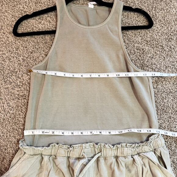 Anthropologie Daily Practice Twofer Midi Dress in sage green Large - Picture 7 of 8